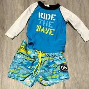 Kids Swim Set - Blue and White